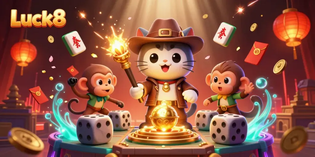 Luck8 offers thrilling adventures with its explorer cat discovering hidden casino treasures.